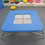 Direct Factory Sale Indoor Gymnastics Training Square Design Trampoline Steel Frame 10ft Frame Size Protective Net for Adu...