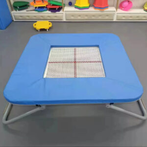 Direct Factory Sale Indoor Gymnastics Training Square Design Trampoline Steel Frame 10ft Frame Size Protective Net for Adu...