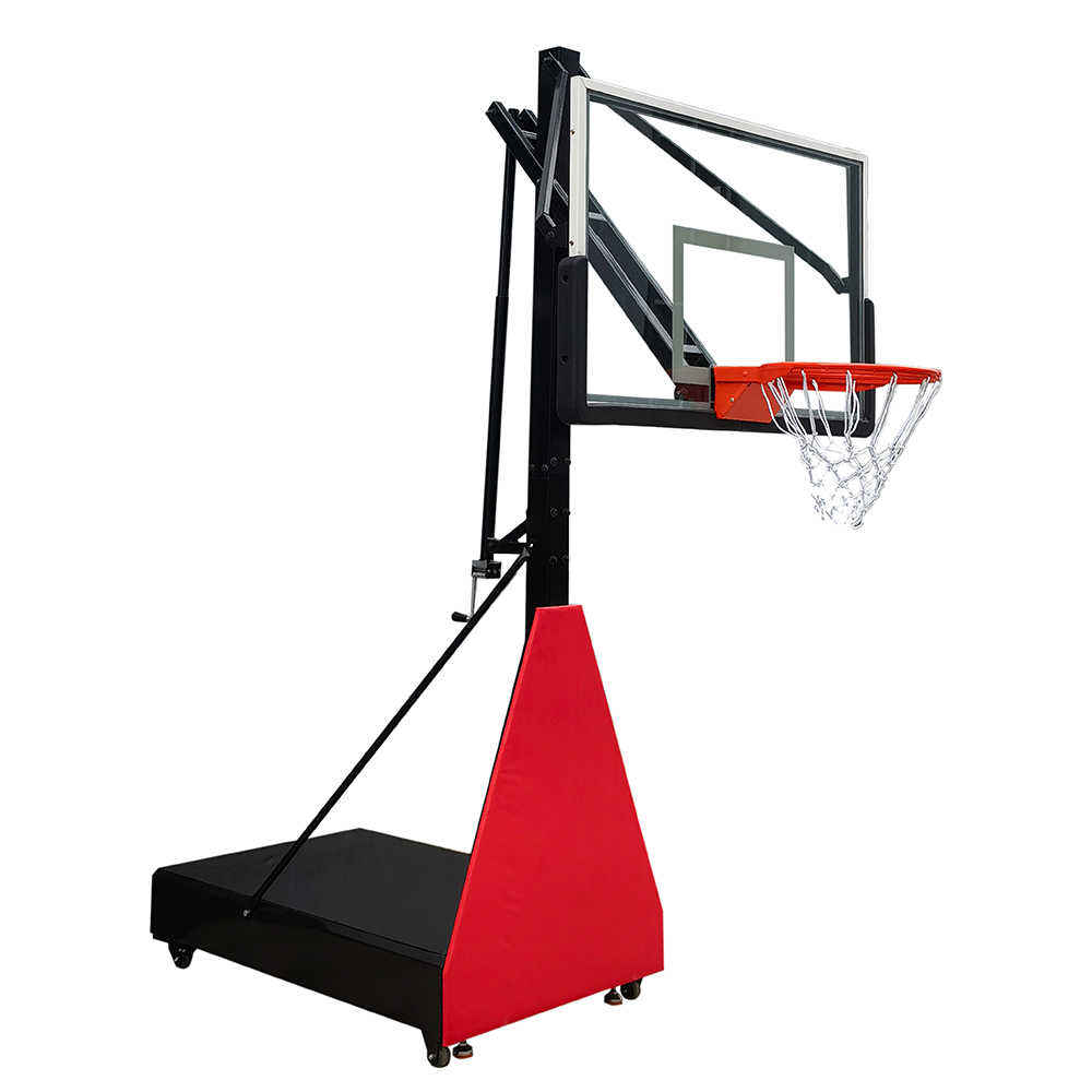 New Outdoor Professional Adult Dunk Basketball Stand Adjustable Height Ground Basketball Stand - Basketball Equipments - L...