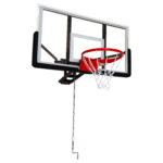 Wall-Mounted Adjustable Basketball Hoop System with Backboard – for Indoor/Outdoor Use, Home Gym, Playground - Baske...