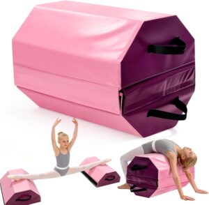 Gymnastics Octagon Mat 24″x26″ Skill Shape Tumbling Backbend Trainer Exercise Mat for Preschool Kids Gym Cheer...