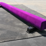8FT/2.5m/3m Faux Suede Cover Competition Shape Gymnastic Balance Beam with Different Height Steel Legs for Sale - Gymnasti...