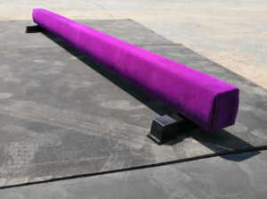 8FT/2.5m/3m Faux Suede Cover Competition Shape Gymnastic Balance Beam with Different Height Steel Legs for Sale - Gymnasti...